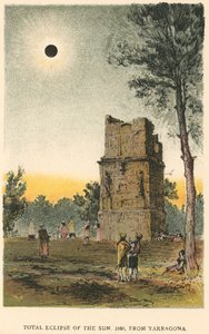 Totale Sonnenfinsternis von 1860, beobachtet von Tarragona, Spanien, 1884