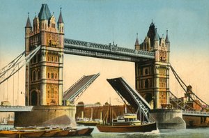 Tower Bridge, London, ca. 1910 von Unbekannt