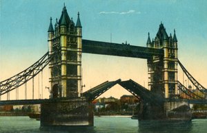 Tower Bridge, London, um 1910 von Unbekannt