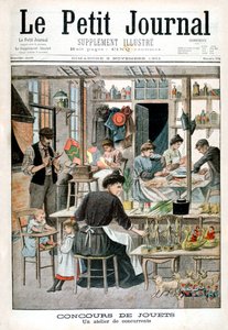 Spielzeugmachwettbewerb: Werkstatt der Teilnehmer, 1901