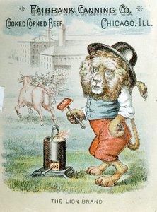 Handelskarte für die Fairbank Canning Company, Chicago, Illinois, ca. 1890 von Unbekannt