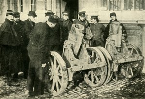 Grabenmörser, die von den Deutschen erbeutet wurden, Erster Weltkrieg, 1914, um 1920 von Unbekannt