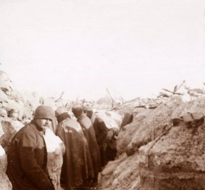 Schützengräben, Tahure, Nordfrankreich, ca. 1914-1918 von Unbekannt