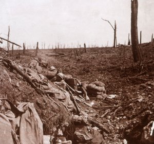 Schützengräben, Vaux, Nordfrankreich, um 1914-1918