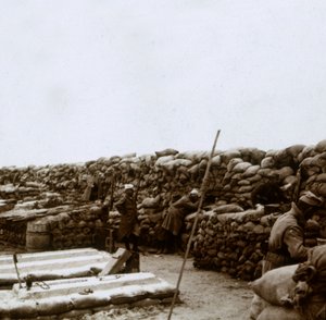 Schützengräben am Mamelon Vert, Nieuwpoort, Flandern, Belgien, ca. 1914-1918