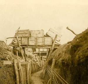 Schützengräben bei Les Éparges, Nordfrankreich, ca. 1914-1918 von Unbekannt