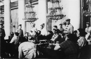 Prozess gegen die Führer der Sozialrevolutionären Partei, Moskau, Russland, August 1922 von Unbekannt