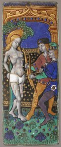 Triptychon-Panel mit heiligem Sebastian