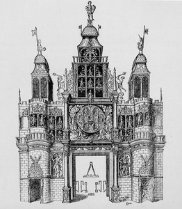 Triumphbogen errichtet zur Krönung von König James I., 1604