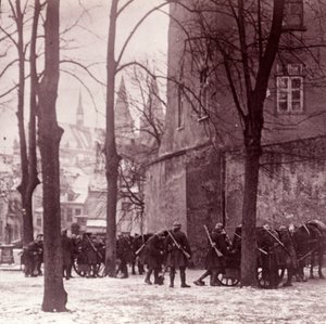 Truppen, Aachen, Deutschland, ca. 1914-1918