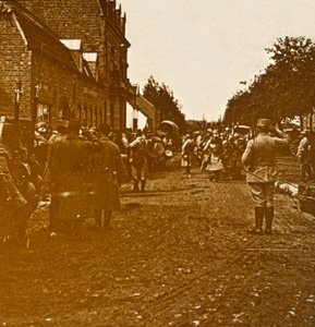 Truppen verlassen, um 1914-1918