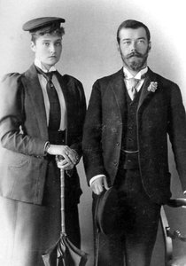 Zarewitsch Nikolaus Alexandrowitsch von Russland und Prinzessin Alix von Hessen, London von Unbekannt