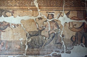 Thetis unter den Fischen, Mosaik aus Iskenderum, Türkei