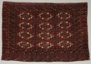 Turkmenische Taschenfront, 1800er Jahre von Unbekannt