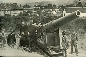 Typische Gruppe der serbischen Artillerie, 1919