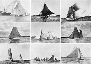 Typische Sydney Harbour Yachting-Szenen, um 1900 von Unbekannt