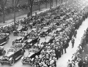 US 1. Armee in der Siegesparade, New York, USA, 10. September 1919 von Unbekannt