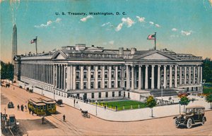 US-Finanzministerium, Washington, DC, ca. 1920er Jahre