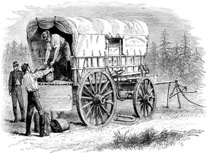 US-Militärtelegrafenwagen, Amerikanischer Bürgerkrieg, 1861-1865, um 1880