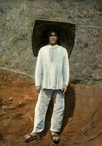 Ein Bergmann in Arbeitskleidung, 1900