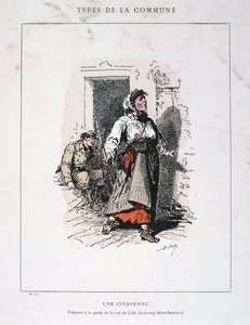 Eine Bürgerin, Pariser Kommune, 1871 von Unbekannt