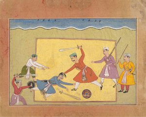 Unidentifizierte Seite aus einem verstreuten Bhagavata Purana, ca. 1610
