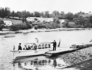 Vereinigtes Königreich: Ein Blick auf den Fluss Fal. Feock, Cornwall