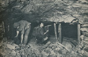 Unbewusste Helden, die in Gefahr arbeiten, ca. 1935