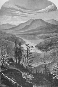 Oberer Ausable-See, um 1870