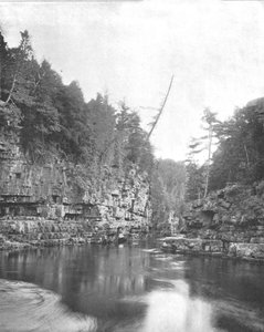 Oberes Ende der Ausable-Schlucht, Adirondacks, New York State, USA
