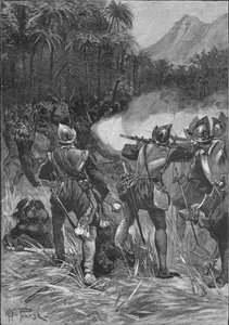 Vasco Nunez De Balboa kämpft sich zu den Kordilleren durch, ca. 1513, 1908 von Unbekannt