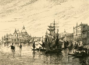 Venedig: Blick von der Riva degli Schiavoni, 1890 von Unbekannt