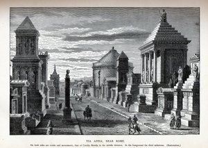 Via Appia bei Rom Rekonstruktion, 1882 von Unbekannt
