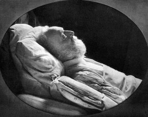 Victor Hugo, französischer Autor, auf seinem Sterbebett, 22. Mai 1885