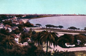 Blick vom Malabar Hill, Bombay, Indien, frühes 20. Jahrhundert