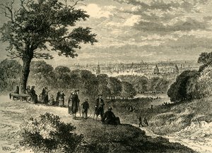 Blick vom One-Tree Hill, Greenwich Park, 1846, um 1878