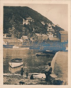 Blick vom Hafen - Polperro von Unbekannt