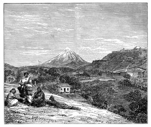 Ansicht in Neuseeland, 1900