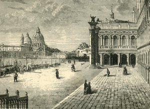 Ansicht in Venedig: Der Molo, 1890 von Unbekannt
