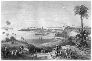 Ansicht von Bombay mit dem Fort