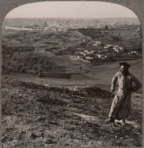 Blick auf Jerusalem vom Skopusberg, ca. 1900 von Unbekannt