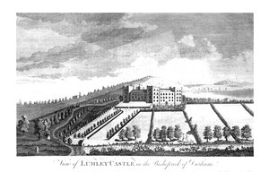 Ansicht von Lumley Castle im Bistum Durham