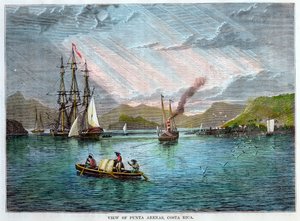 Blick auf Punta Arenas, Costa Rica, ca. 1880 von Unbekannt