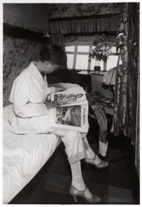 Ansicht einer Passagierkabine an Bord des Zeppelins LZ 127 Graf Zeppelin, 1933