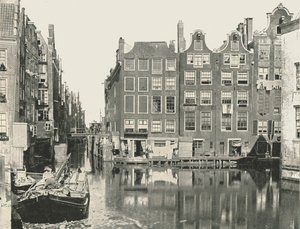 Blick auf einen der Hauptkanäle, Amsterdam, Niederlande