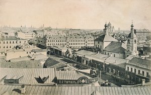 Ansicht des Arbat in Moskau, Russland, spätes 19. oder frühes 20. Jahrhundert von Unbekannt