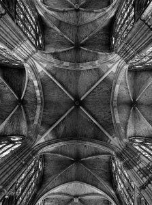 Ansicht der Gewölbe des Kirchenschiffs der Kathedrale Santa Maria de la Regla