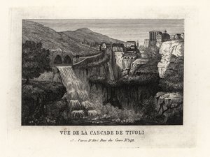 Ansicht der Wasserfälle von Tivoli, Italien von Unbekannt