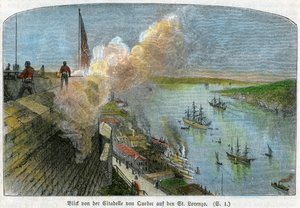 Blick über den Sankt-Lorenz-Strom von der Zitadelle von Quebec, Kanada von Unbekannt