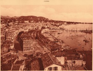Blick vom Mont Chevalier, Cannes, 1930